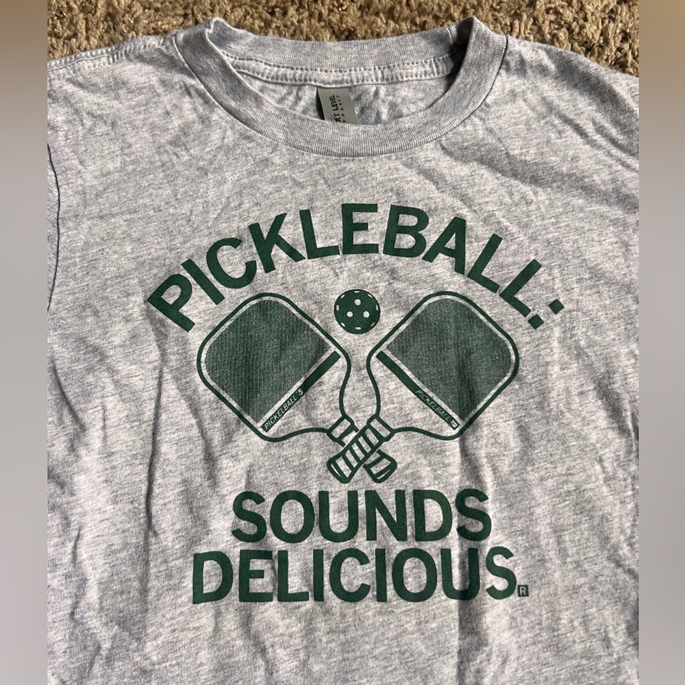 Raygun Pickleball Sounds Delicious Youth T-shirt Medium Next Level Apparel